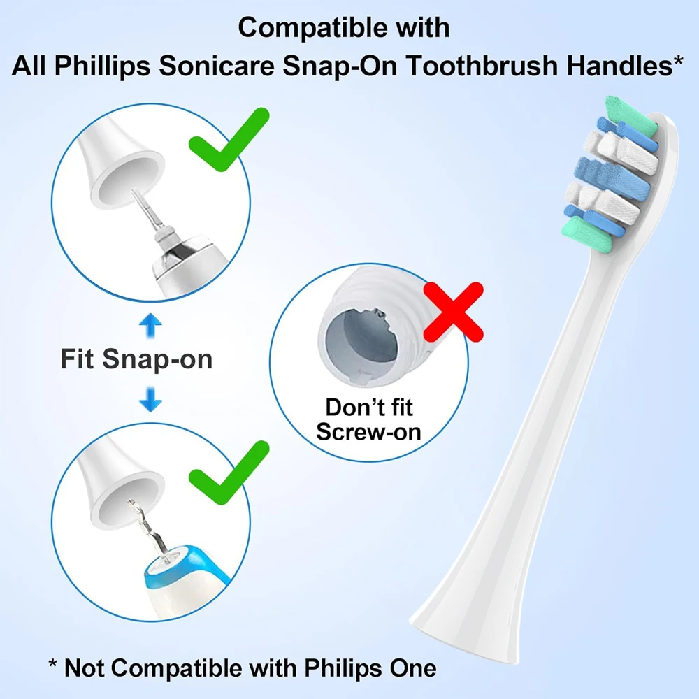Philips Sonicare Совместимые насадки для зубных щеток Набор из 8 предметов взрослых