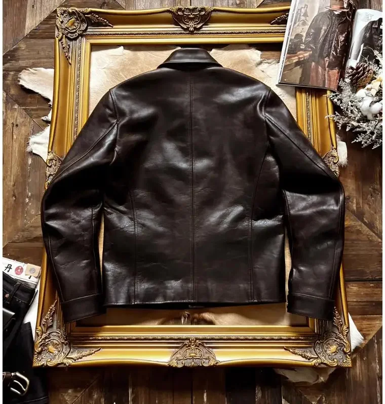 Магазин высшего качества мужское пальто из натуральной кожи. Оптовая продажа