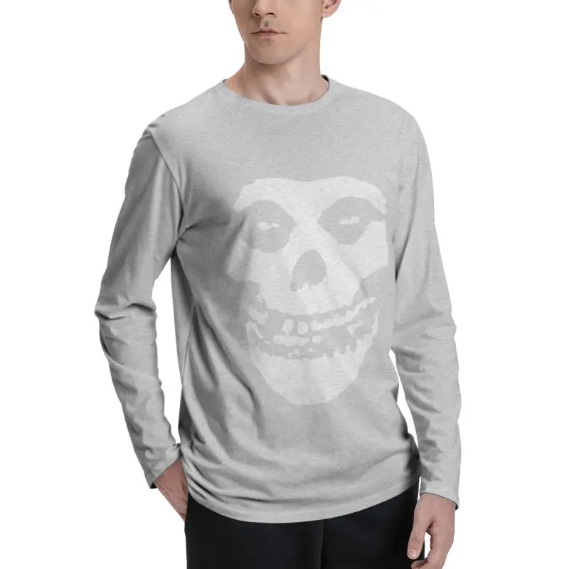 Классические футболки Misfits с длинным рукавом и черепом футболка Новая уникальная