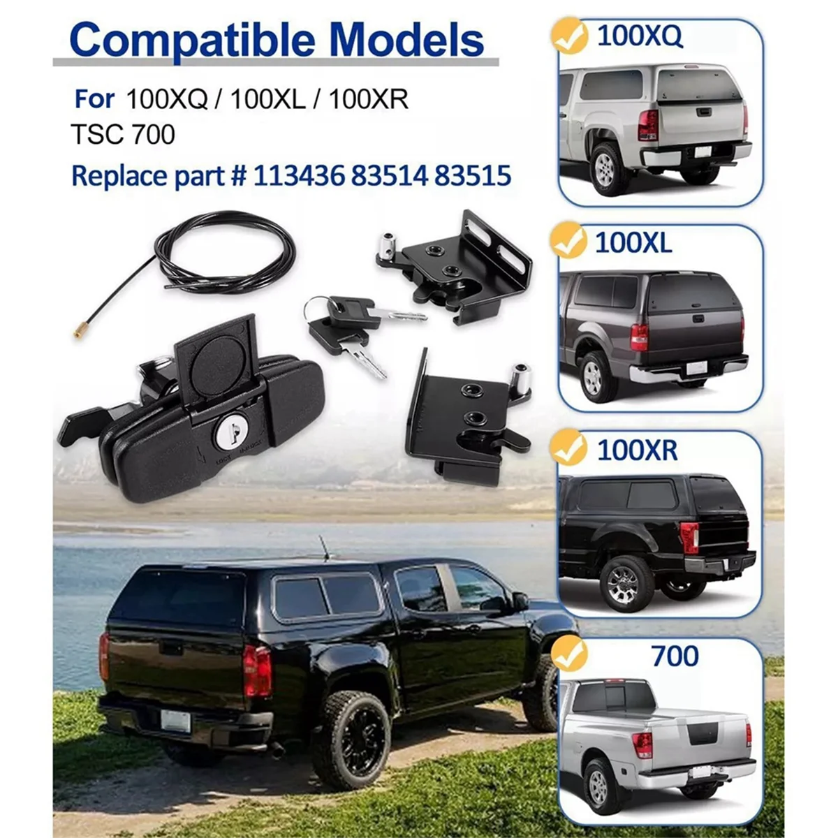 Набор спиральных ручек Truks для обнаружения 113436-100XQ 700 100XL фиксаторы 83514/83515