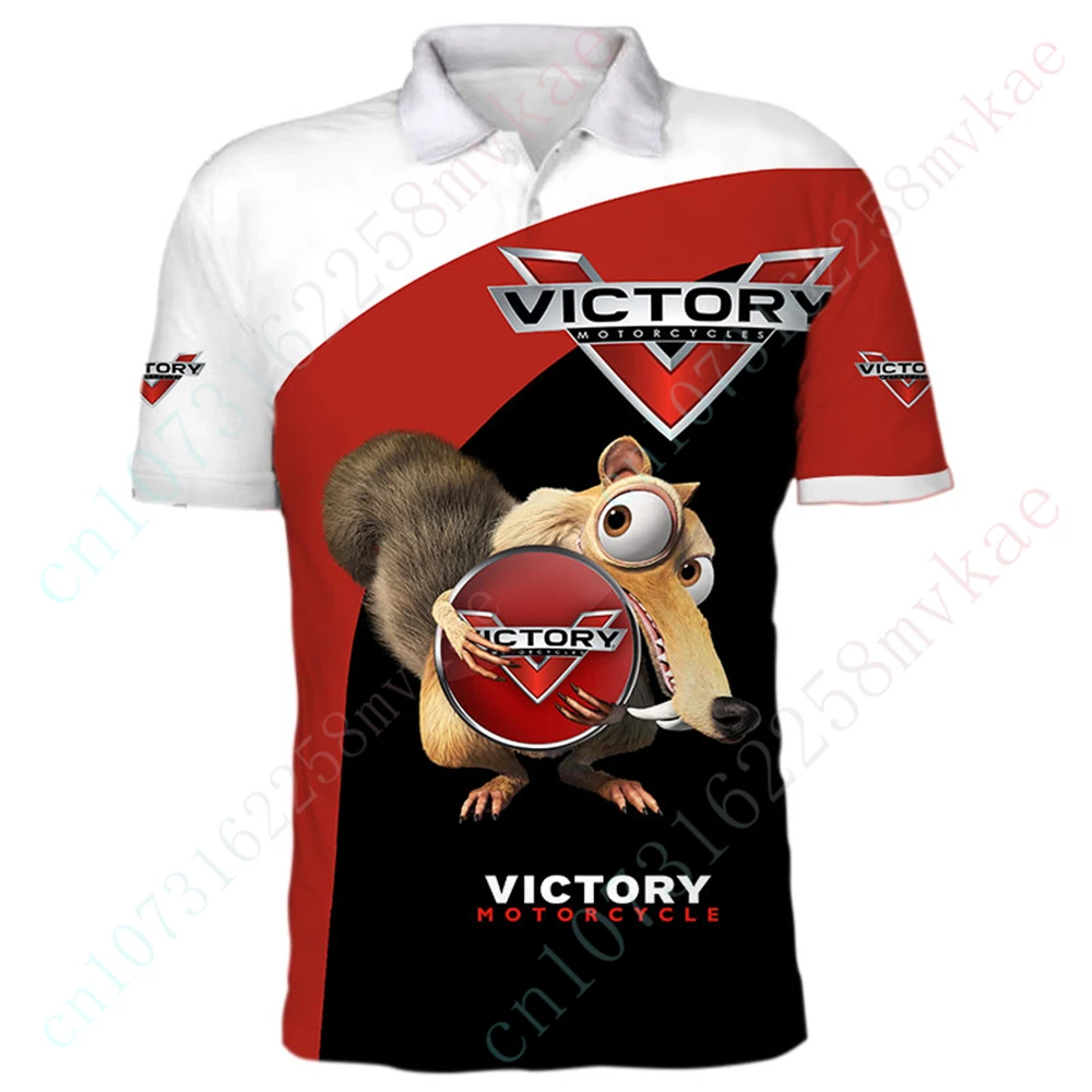 

Футболки Victory, Повседневная рубашка-поло с 3D принтом, аниме дышащая футболка для мужчин, одежда, футболка унисекс, топ с коротким рукавом в стиле Харадзюку