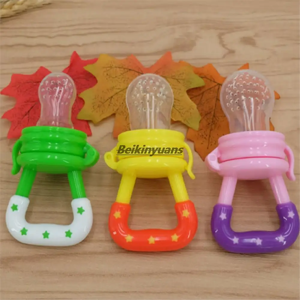 

Baby Pacifier Safety Silicone Toddlers Teether Vegetable Fruit Teething Toy Ring Chewable Soother Baby Bottle Cartoon Chupeta