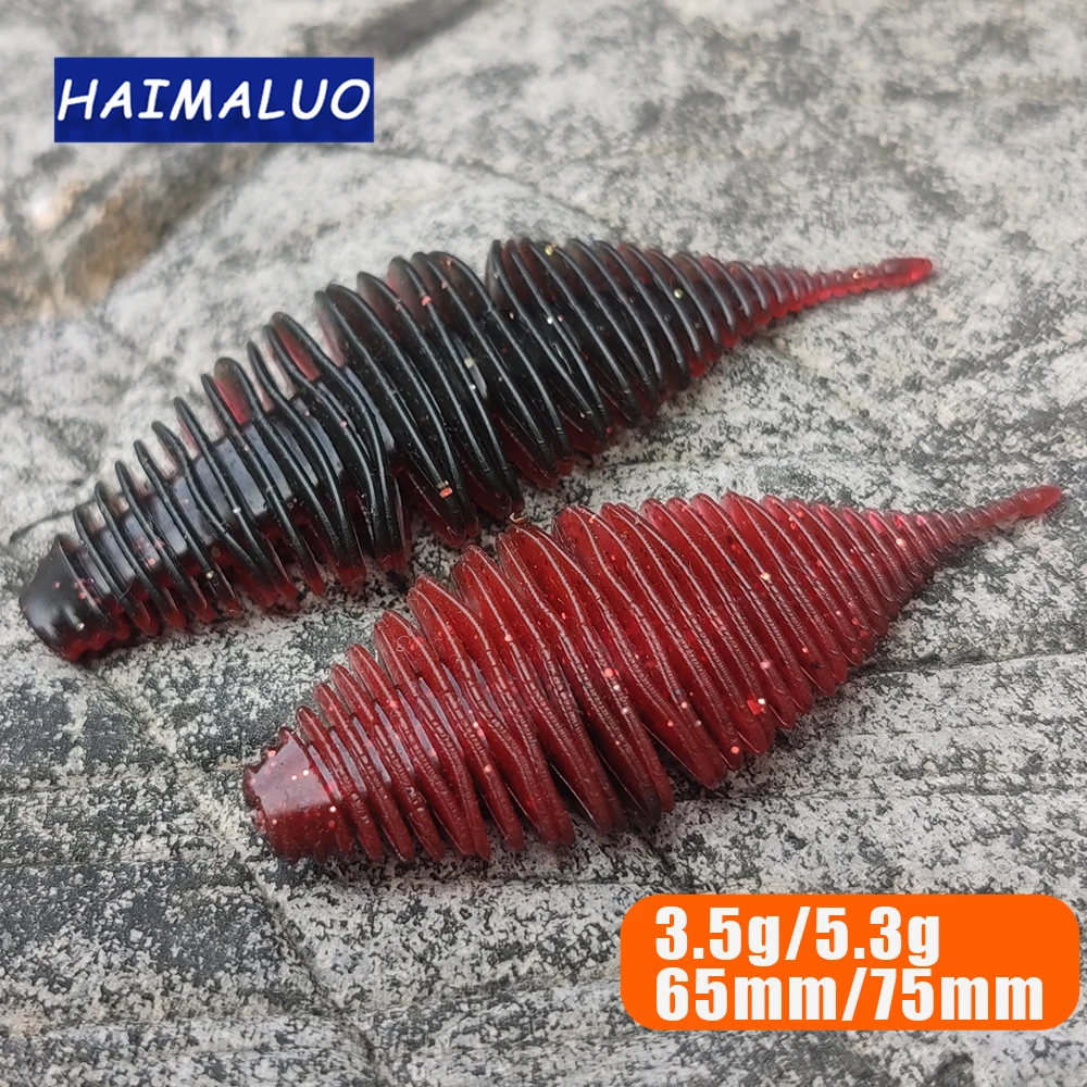 HAIMALUO Мягкая силиконовая приманка на окуня мягкая резина для рыбалки