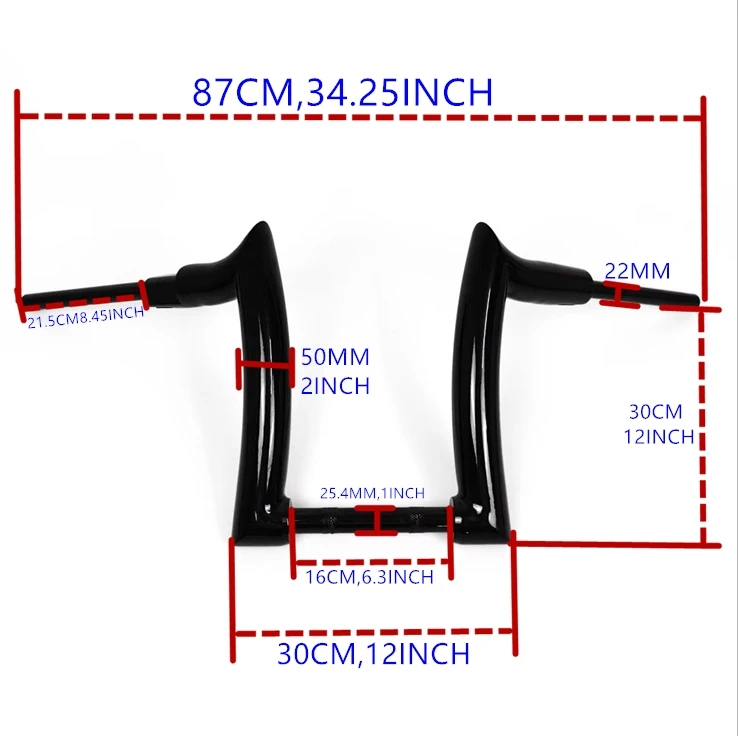 

Для Indian Scouts Hussar Bobber 2013-2023 руль мотоцикла 10 "12" 14 "руль 2 дюйма