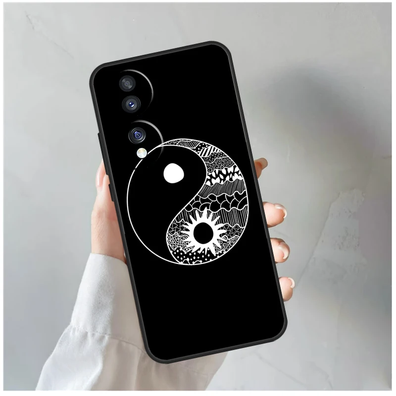 Фото Чехол с восьмикратным изображением диаграмм Инь-Ян для Honor Magic 7 Lite, 6, 5, 8 Pro, Honor X9d, X9b, X9c, X9a, X8c, X8b, 200, 400, 50, 70, Win, RT №4