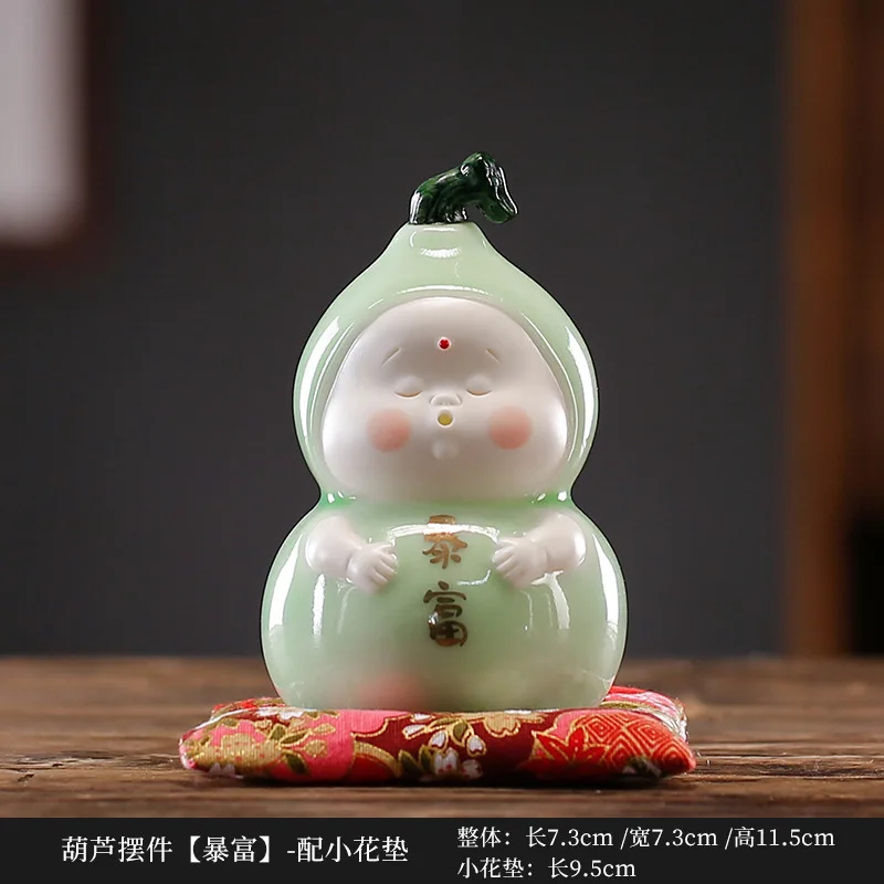 Белый китайский целадон взрывобезопасные маленькие украшения милый персонаж