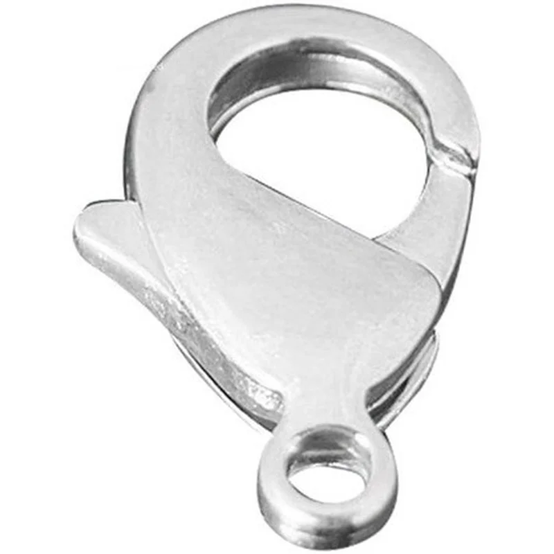 

200 шт латунные застежки-карабины Серебряные 12x7x3 мм