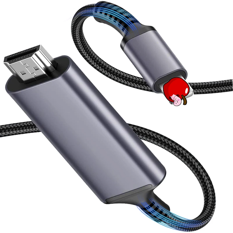 Кабель Lightning/HDMI позволяет передавать видео и аудио с вашего iPhone/iPad на HD TV монитор