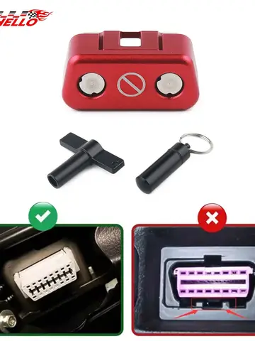 Замок OBD2, материал из алюминиевого сплава, устройство блокировки гнезда OBDII, защитная крышка порта OBD автомобиля