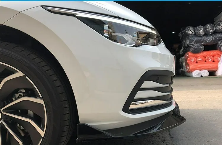 Передний бампер нижний боковой сплиттер спойлер корпус из углеродного волокна