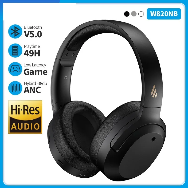 

Top W820NB ANC Wireless Headphones Bluetooth Headsets Hi-Res Audio Bluetooth 5.0 40mm Driver Type-C Fast Charge Hybrid ANC