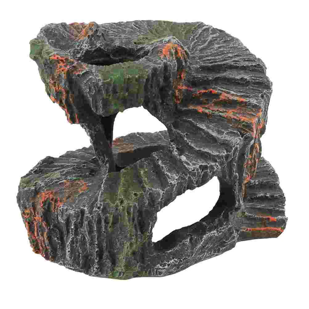 

Platform Tankaquarium Tortoise Reptile Cave Decoration Terrace Turtle Ornament Basking Climbinglandscaping Hiding Floating