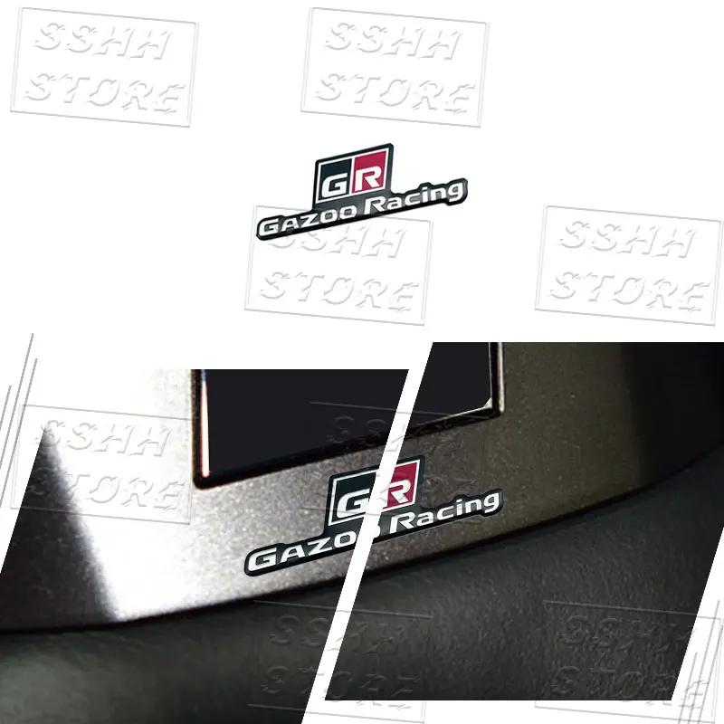 Фото Металлический значок-логотип GR Sport для Toyota Corolla, C-HR, Camry, Prado, Prius, Highlander, FJ Cruiser, Yaris, RAV4, наклейки на руль, стайлинг №5