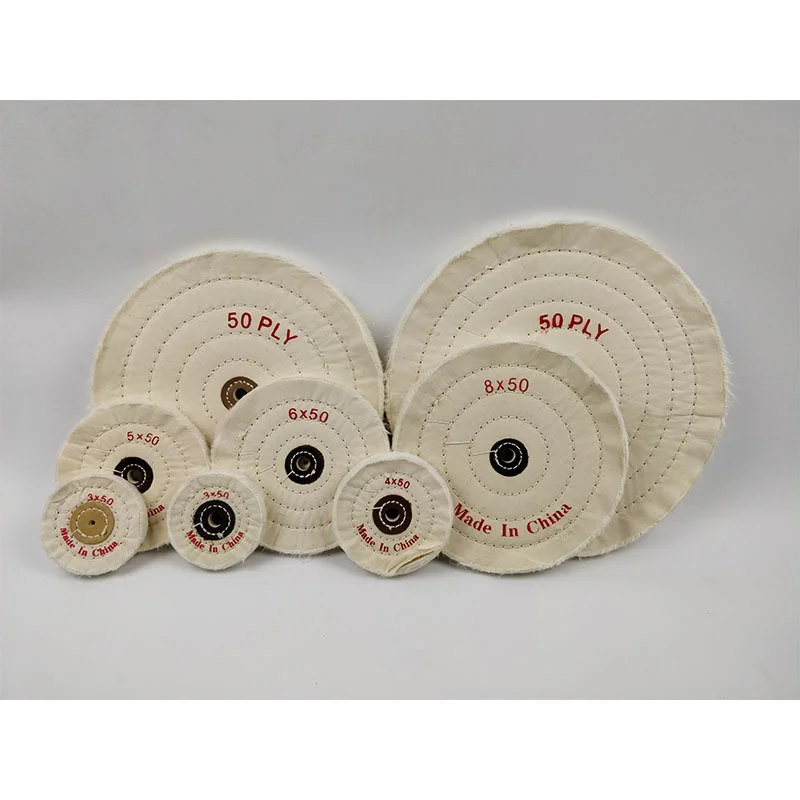 

Pearl white cloth wheel Pure cotton polishing wheel Polishing cloth wheel 4/6/8/10/12 inch * 50 pages mirror polishing cloth