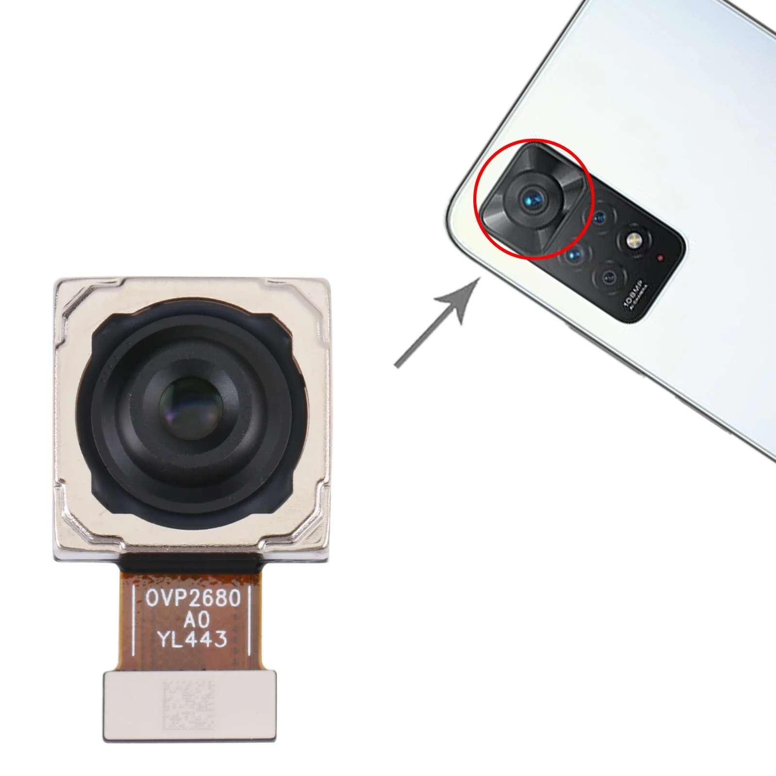 Задняя камера для Xiaomi Redmi Note 11 Pro, КитайNote 11 Pro+ 5G11i11i HyperCharge 5G (art.: 3920d332bb7a3) - 3920d332bb7a3