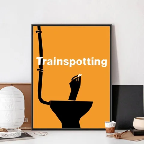 Классический кинопостер Trainspotting, Постер «сделай сам» из крафт-бумаги, искусство, живопись, обучение, наклейки, большая картина на стену Szie