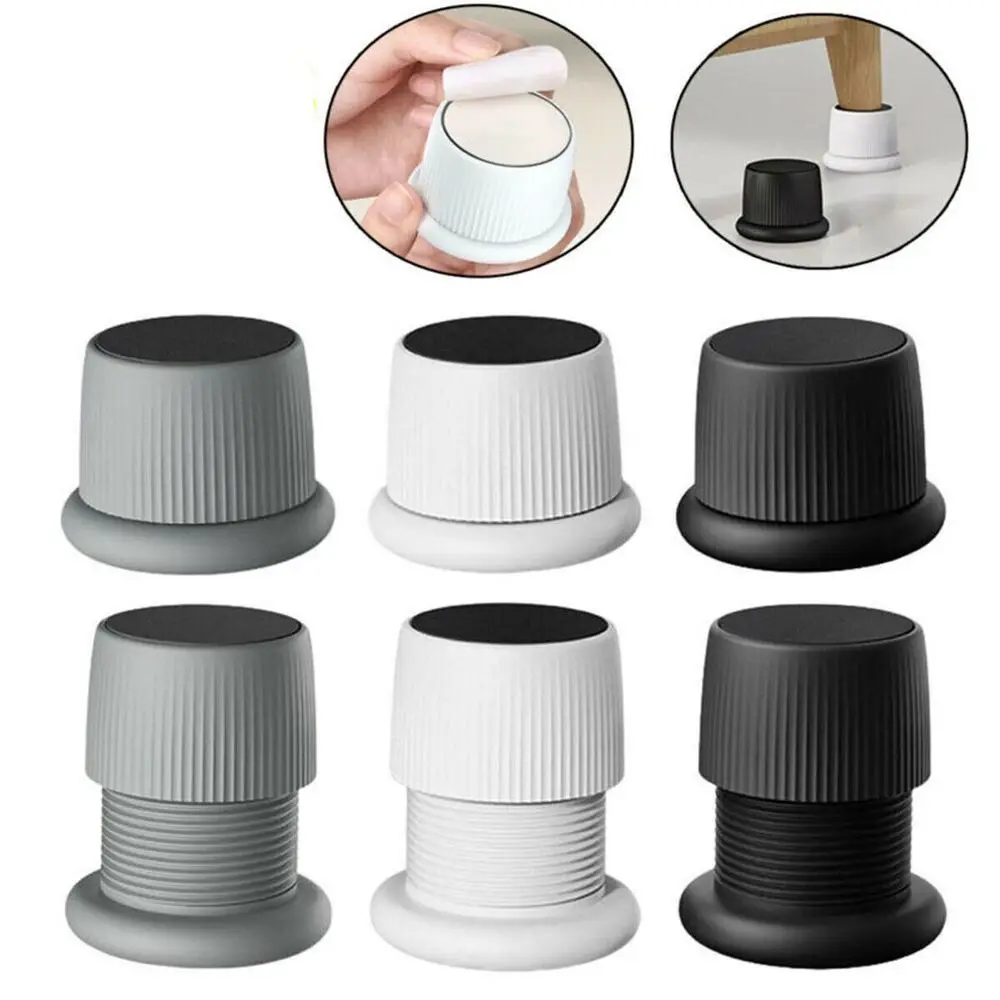 

Quality Self-adhesive Adjustable Anti-bumpers Furniture Heightening Risers Anti-noise Bedside Fixings Heightening Pads