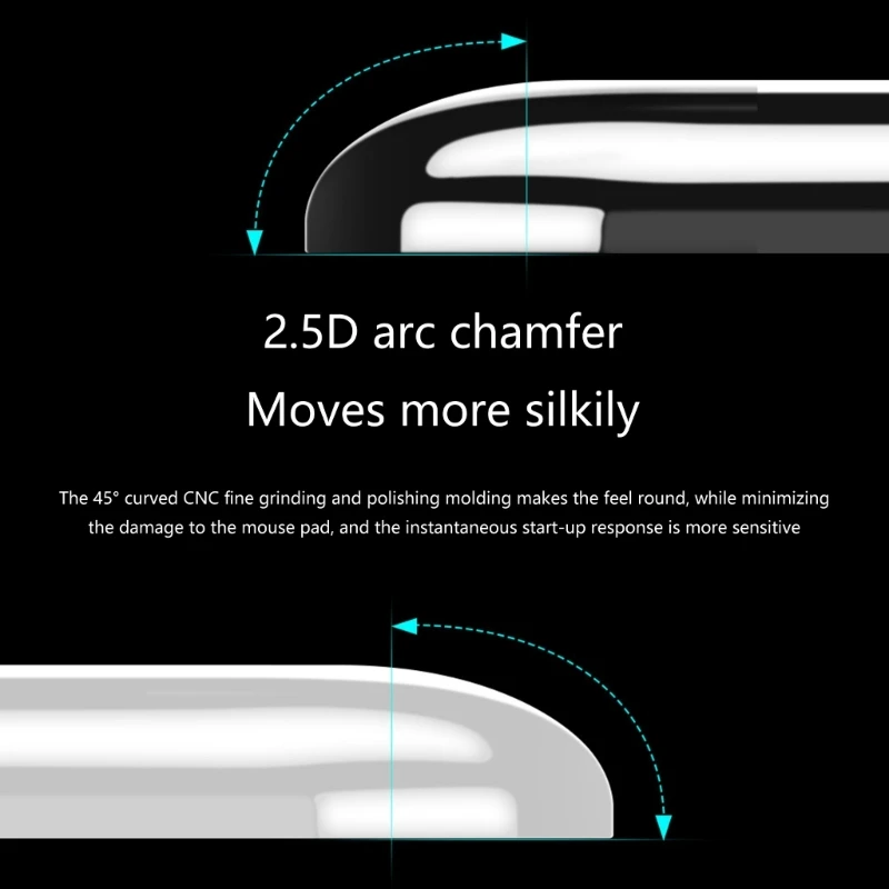 Стеклянная мышь коньки наклейка на ножки мыши для GPW1 гладкие слайды со