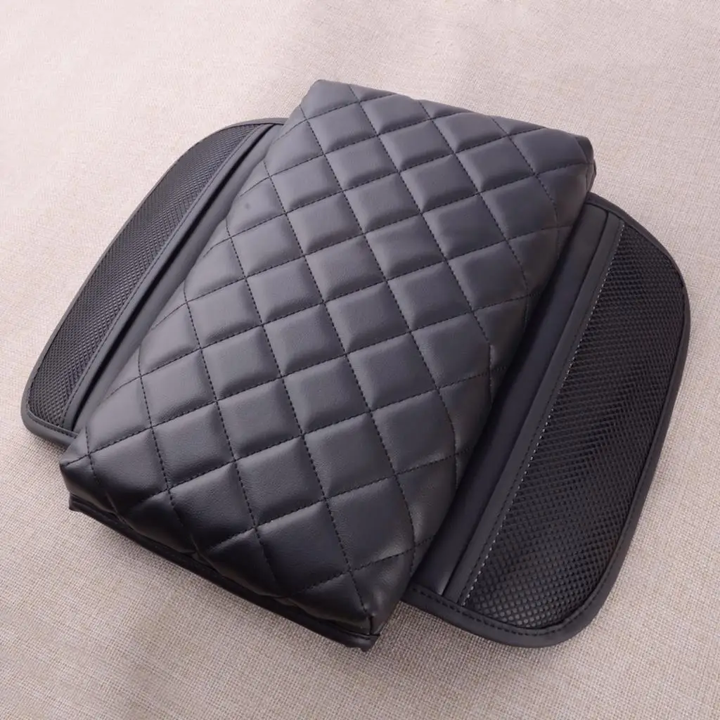 

Автомобильная Передняя Центральная консоль подлокотник наволочка для подушки подходит для Tesla Model 3/Y черная искусственная кожа