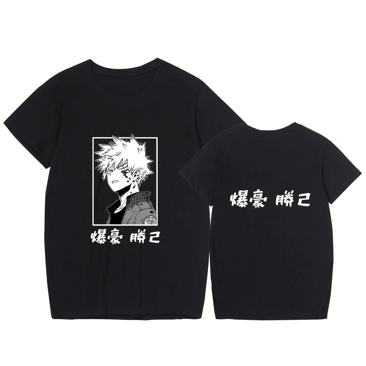 Футболка с рисунком японского аниме Моя геройская академия Bakugou Katsuki Летние