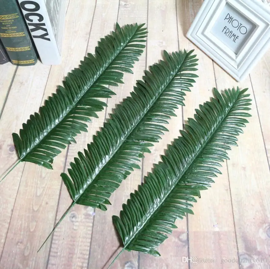 

20pcs Artificial Butterfly Palm Areca Palm Leaves For Craft Wedding Bridal Bouquet Home Office Wreath Decoration