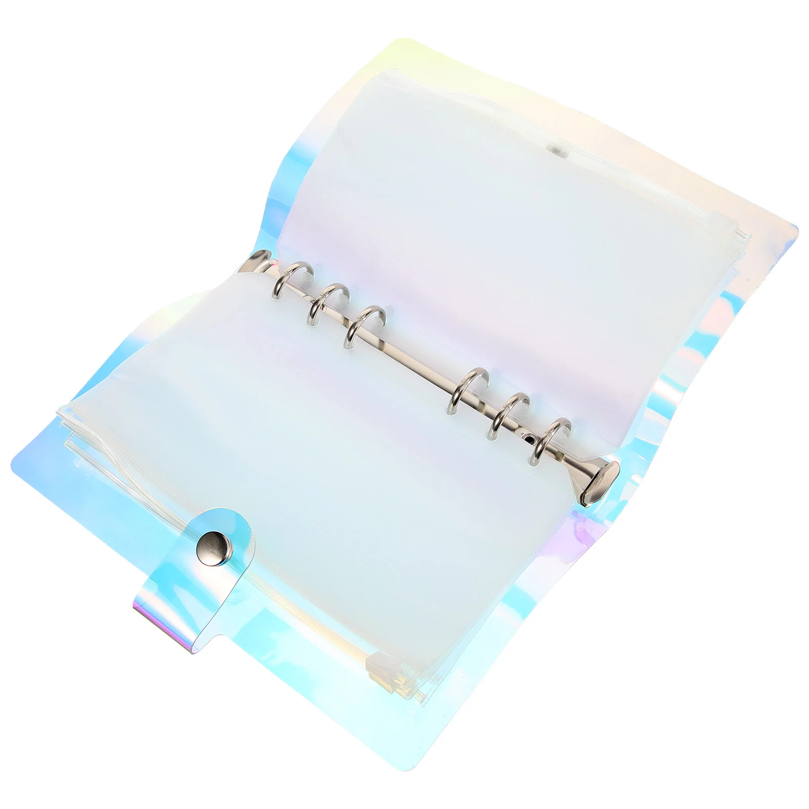 

1 Set of 1/12 Scale Clothes Organizer Book Clothes Storage Bag Notebook Binder Type Storage Book with Clear Bags