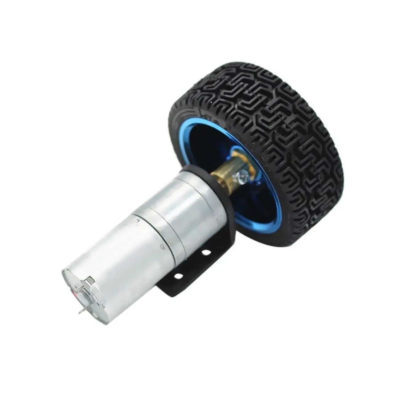 Электродвигатель 25GA370 DC с редуктором и колесиком, 12 В, 77 об/мин