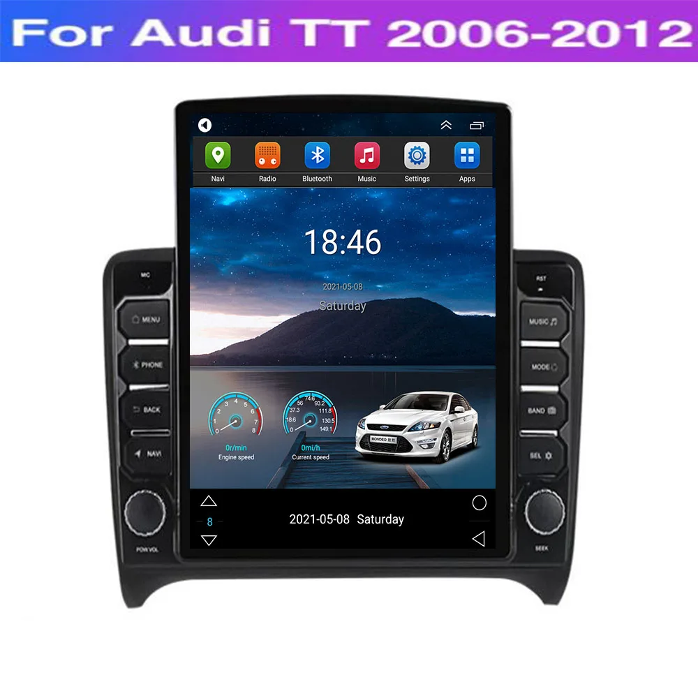 

Tesla Style Car Radio Android 12 For Audi TT MK2 8J Car DVD Multimedia Player Auto GPS Navigation Stereo 4G 2006-2014