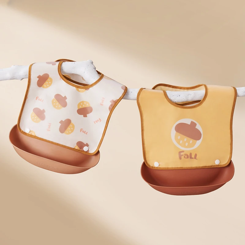 

Waterproof Soft Baby Silicone Bibs Cute Cartoon Printed Kids Girl Boy Adjustable Children Bib Baby Lunch Feeding Stuff