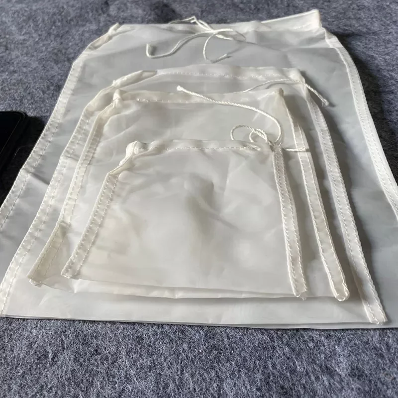

2022New 1Pcs Home Brewing Hop Soy Milk Filter for Milk Coffee White Multi Purpose Nylon Food Strainer Bag 100 Mesh Reusable