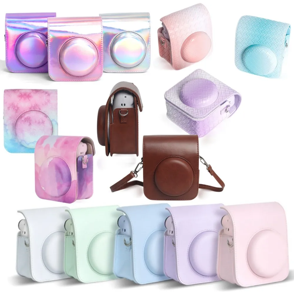 

NEW Portable Storage bags Protective Case Cover For Fujifilm Instax Mini 12 Instant Camera bag Box With Adjust Shoulder Strap