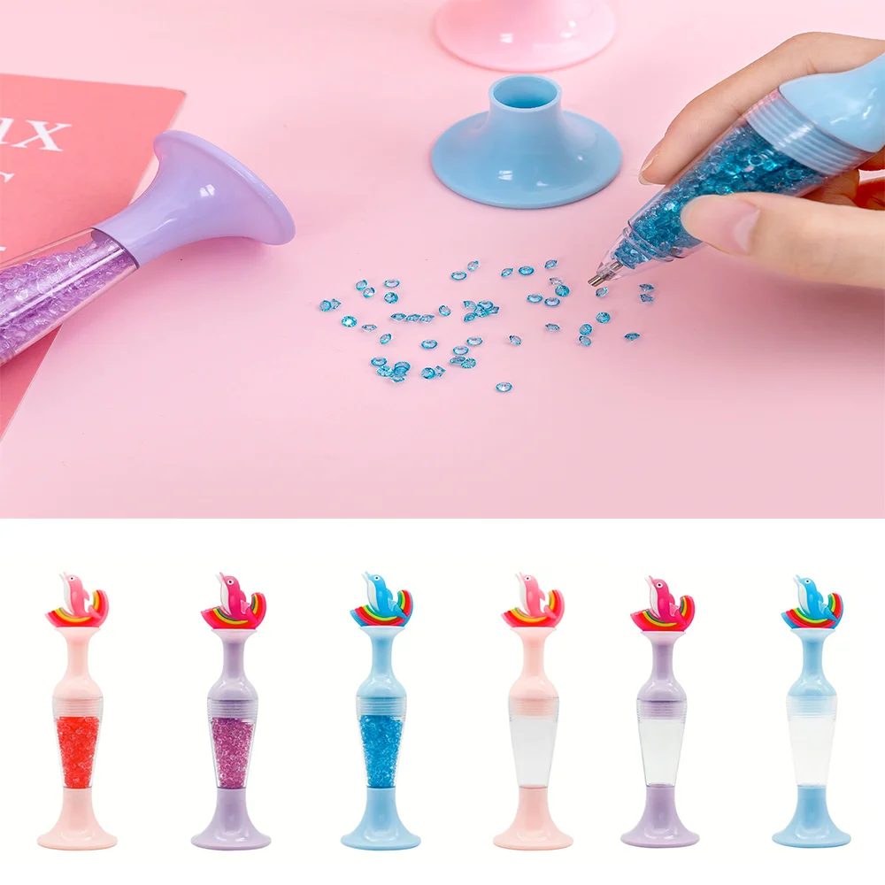 Набор для алмазной вышивки 5D ручка в форме дельфина мультяшное животное Алмазная