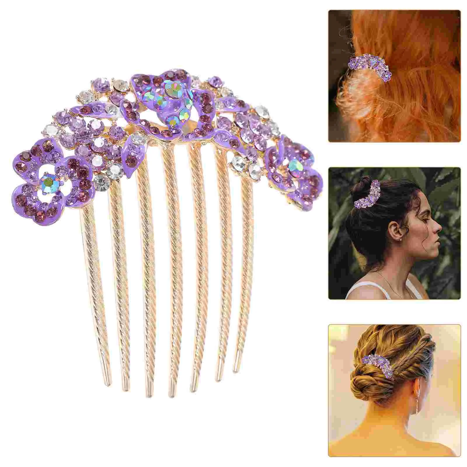 

Flower Hair Comb Wedding Bridal Hair Comb Clip Wedding Hair Styling Hair Comb