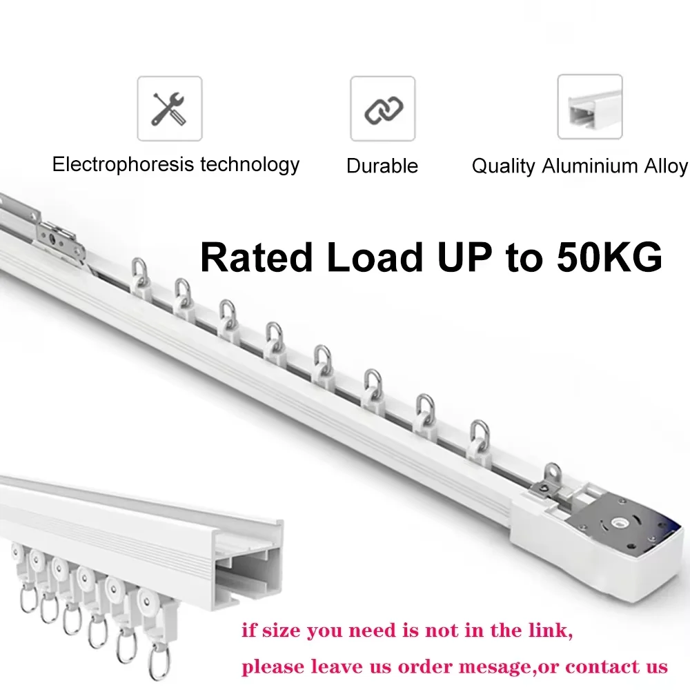 Фото Aqara Smart Electric Curtain Track в комплекте C3 Motor Zigbee 3.0 Super Silent Private Custom Curtain Rail Set System Control №4