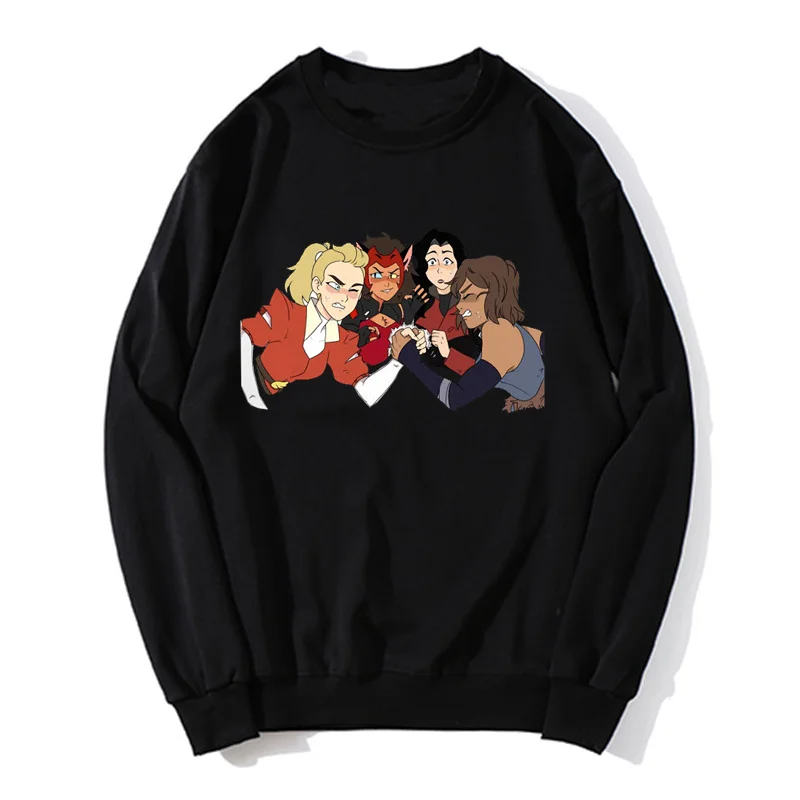 

Adora Vs Korra Hoodie Camiseta Hombre Famous Anime She-Ra Princess Of Power Hoodies Men Fleece Pullover Sweatshirt Sweater