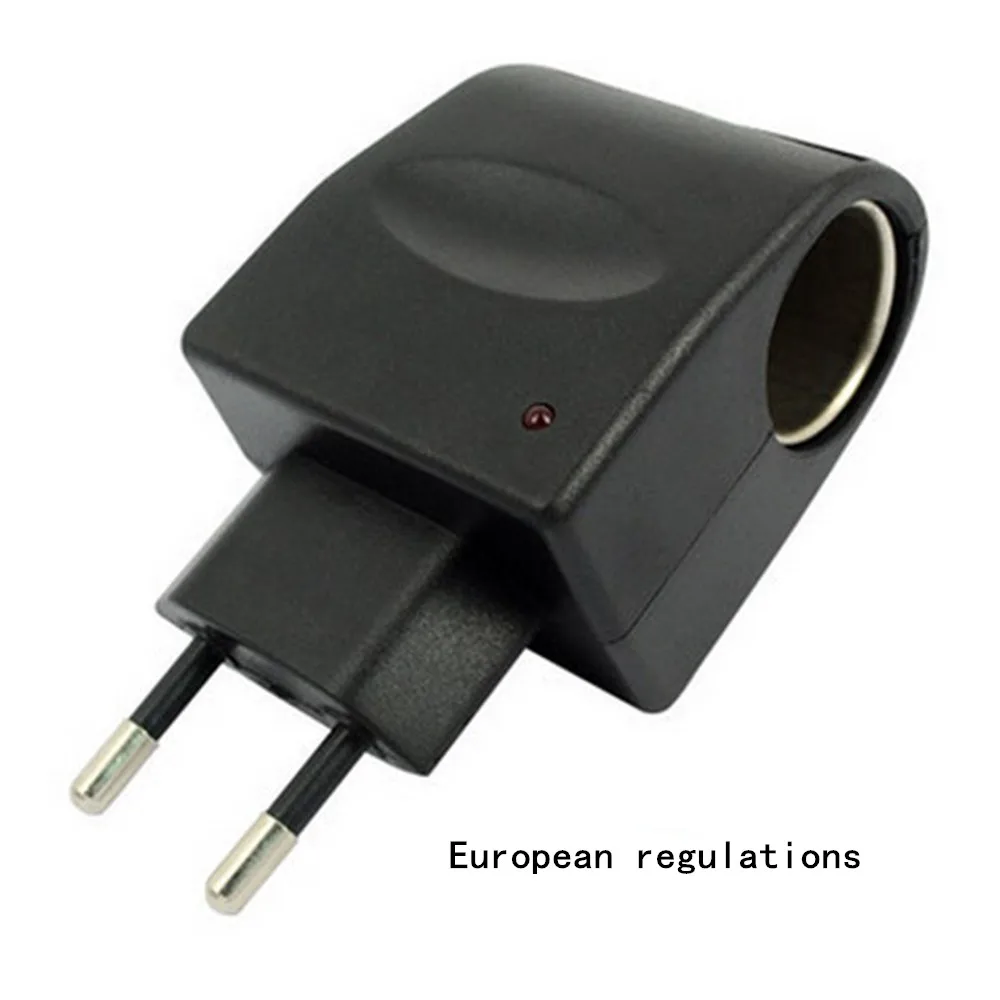 

Universal AC 220V To DC 12V EU US Plug Converter Car Charger Adapter Car Cigarette Lighter Wall Socket Splitter Charger