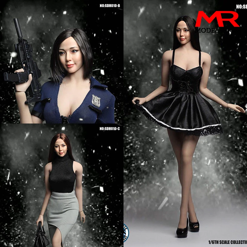 SDH010 1/6 голова TiaLee Лепка азиатская красивая голова резьба модель подходит для 12 дюймов Женщина солдат Suntan экшн-фигурки Куклы