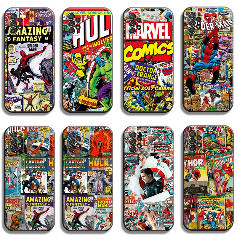 

Avengers Marvel Phone Cases For Samsung Galaxy A31 A32 A51 A71 A52 A72 4G 5G A11 A21S A20 A22 4G Carcasa Coque Back Cover