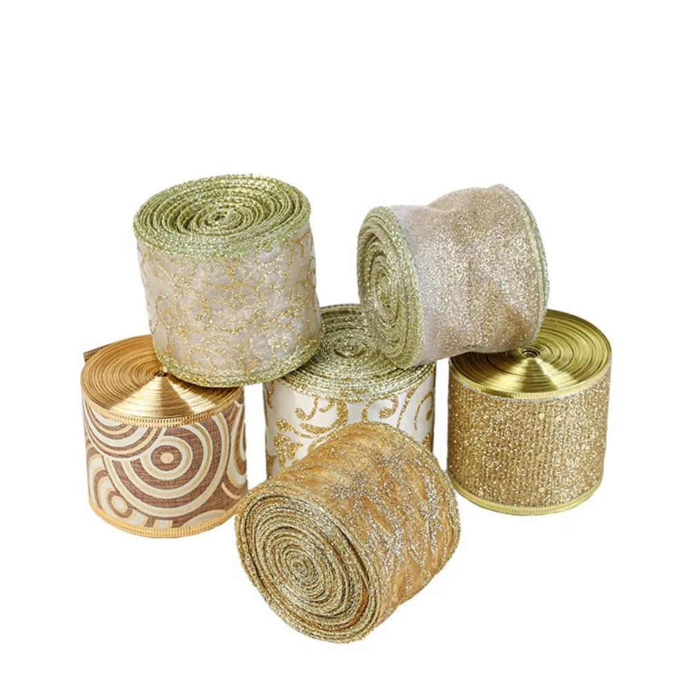 Новая рождественская лента 2 м рождественский подарок лимитация льняной ткани