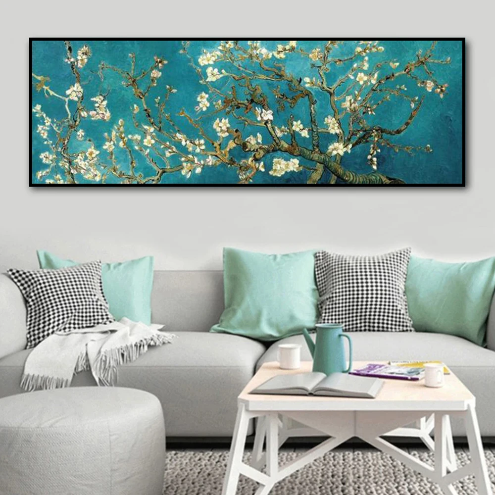 

Van Gogh Almond Blossom Painting Reproduction Poster Prints For Living Room Home Decor Starry Night Canvas Paiting Wall Art Gift