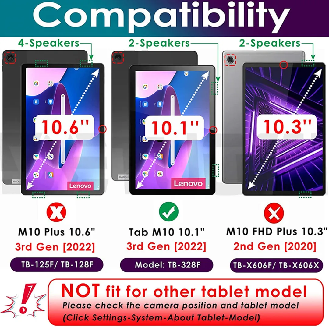 Защитное стекло для Lenovo Tab M10 Plus 3-го поколения 3 шт. |