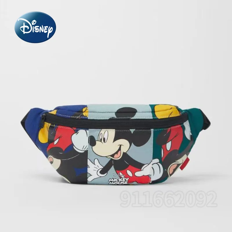 

Disney Mickey New Children's Waistpack Luxury Brand Children's Crossbody Bag Cartoon Girls' Waistpack Fashion Children's Bag
