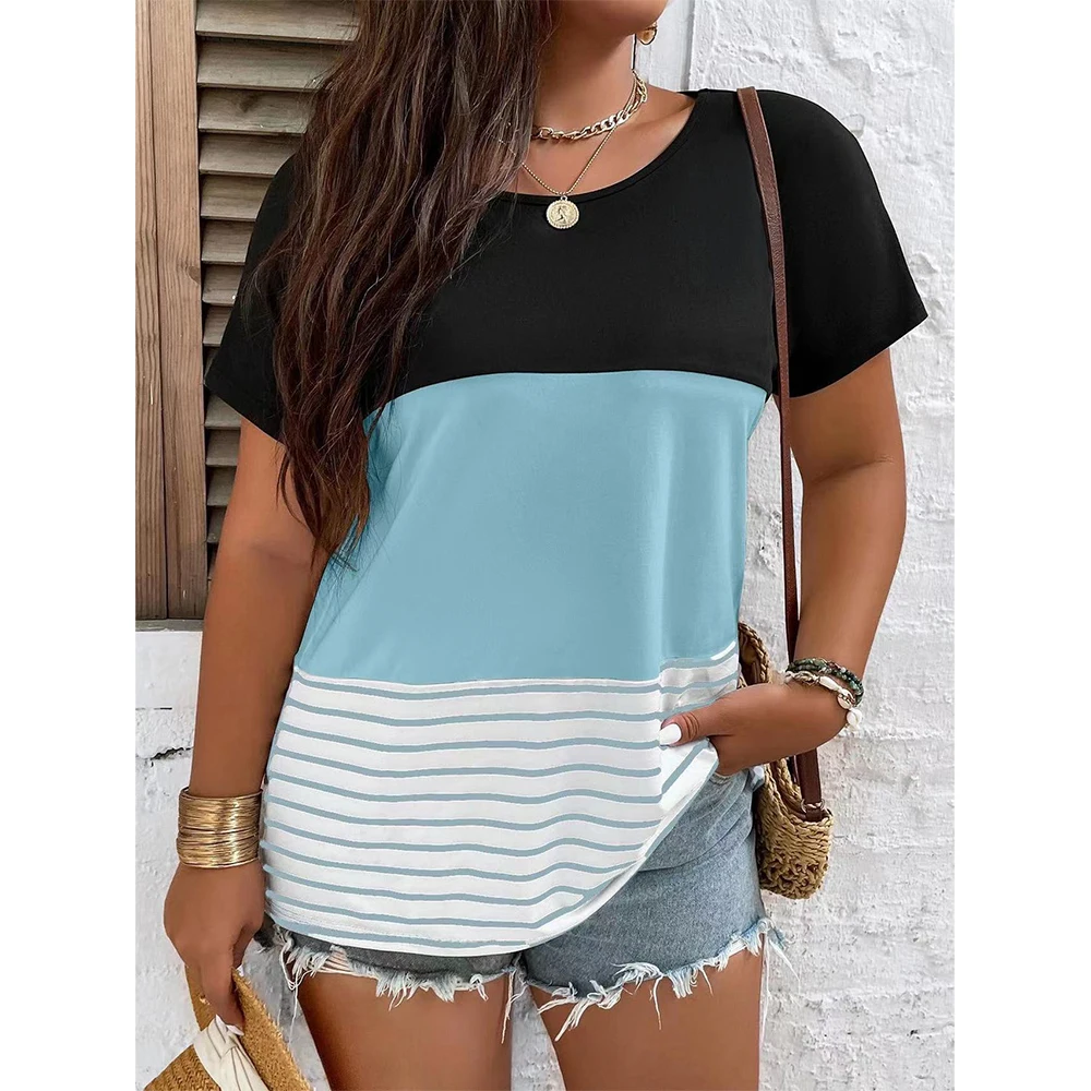 Женская футболка с V-образным вырезом