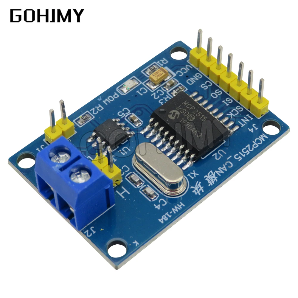 1 шт. MCP2515 5 в CAN-шина модуля TJA1050 приемник SPI для Arduino Diy комплект MCU контроллер рычага