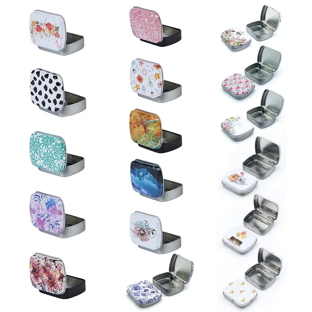 Портативная Металлическая Жестяная Коробка Органайзер Для Ювелирных Изделий