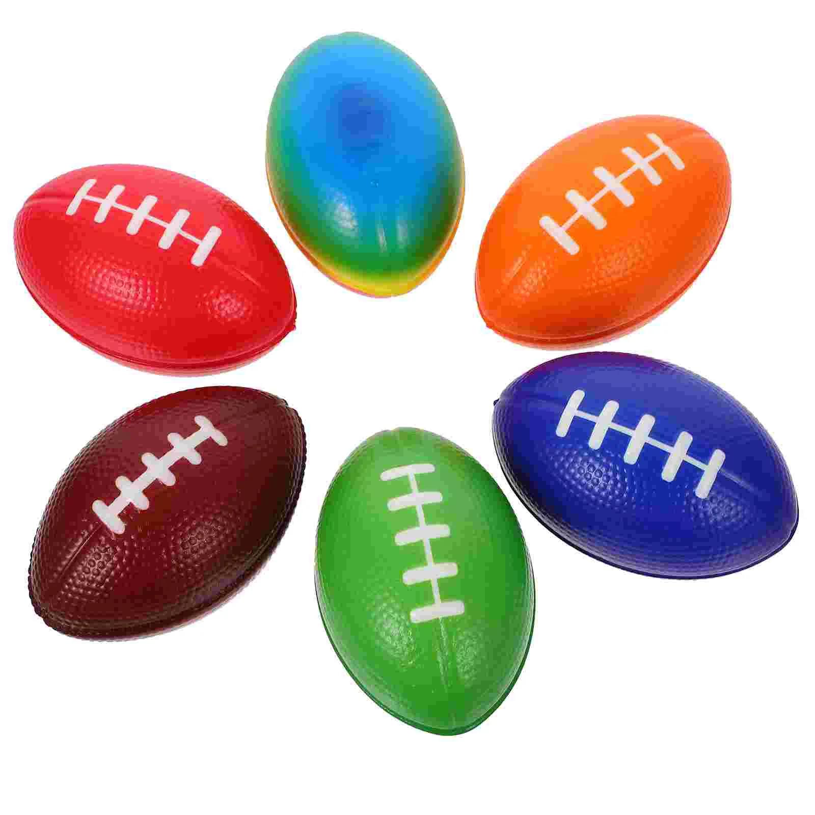 

6 Pcs Football Mini Rugby Balls Footballs Party Supplies Small Model Decorations Ornament Themed Favors