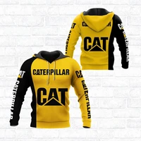 new fashion leisure brand excavator catlogo car sweatshirt racing suit mens 3d printing hooded zipper shirt unisex jacket cat15