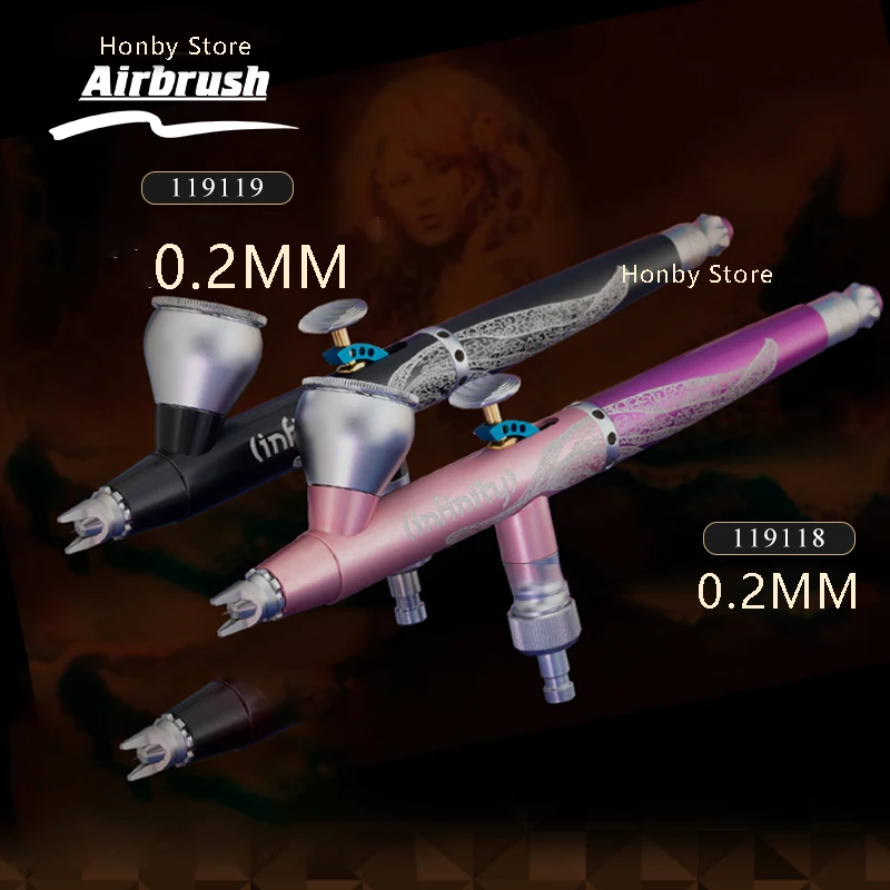 

Новый Аэрограф для более твердого аэрографа STEENBECK Infinity 119118/119119 0,2 мм Калибр высокоточная модель производство распыления DIY