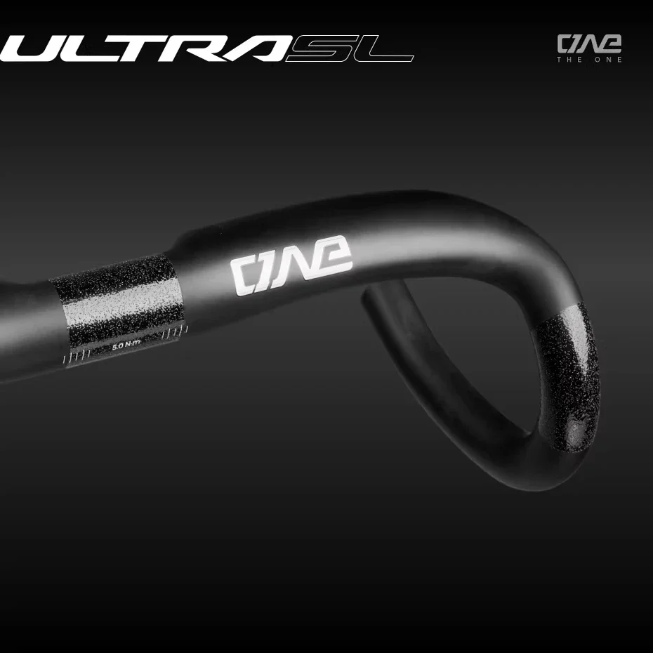 Фото Руль шоссейный THE ONE ULTRA SL Carbon, 152+-10г, T1000, сверхлегкий, с полной внутренней проводкой, для шоссейных велосипедов, минималистичный дизайн №5