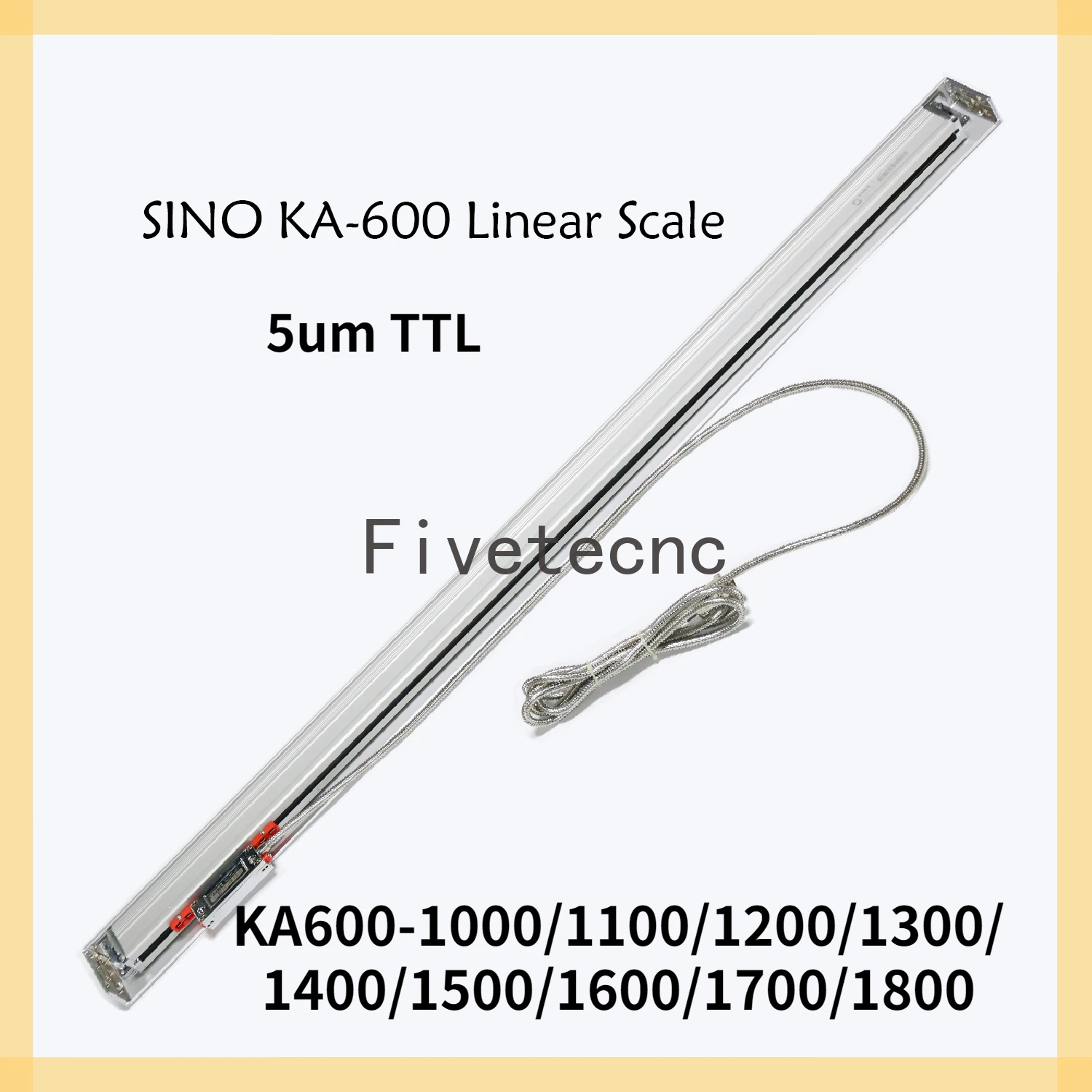 

SINO KA-600 1100 1200 1300 1400 1500 1600 1700 1800mm 5um TTL DRO Linear Glass Scale KA600 Optical Encoder for Milling Lathe